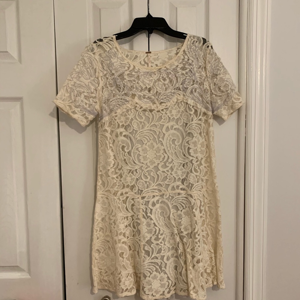 Free people Lace Shift Dress